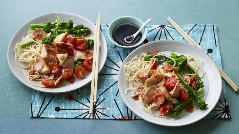 Salmon And Noodles
 Hoisin salmon with broccoli and noodles recipe BBC Food