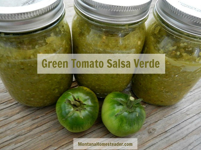 Salsa Verde Canning Recipe
 Green Tomato Salsa Verde Recipe