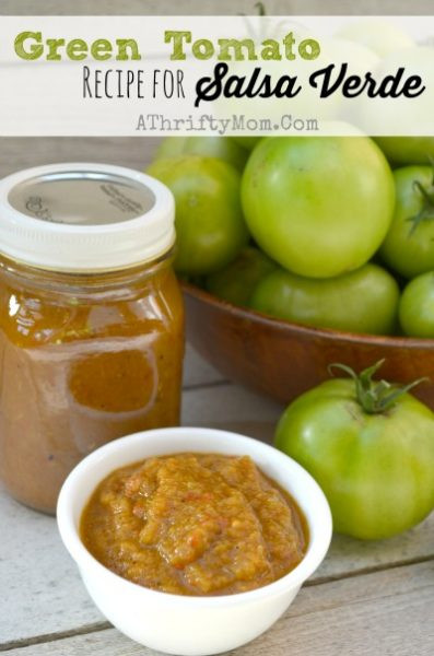 Salsa Verde Canning Recipe
 Green Tomato Recipe for Salsa Verde What to do with