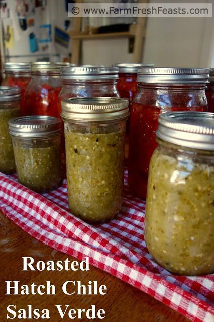 Salsa Verde Canning Recipe
 Salsa Verde with Roasted Hatch Chiles Canning recipe