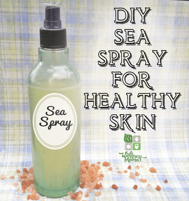 Salt Water Hair Spray DIY
 Magnesium and Sea Salt Spray for Skin