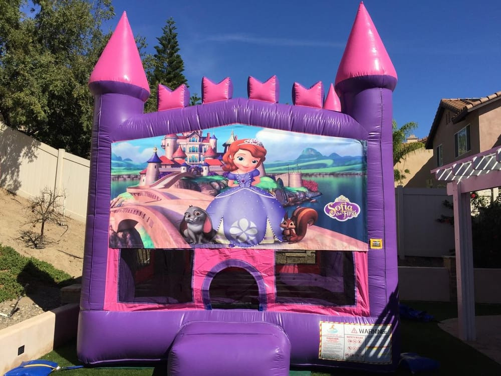 San Diego Kids Party Rental
 Pink and Purple Sofia the First Jumper 13x13 2in1 with