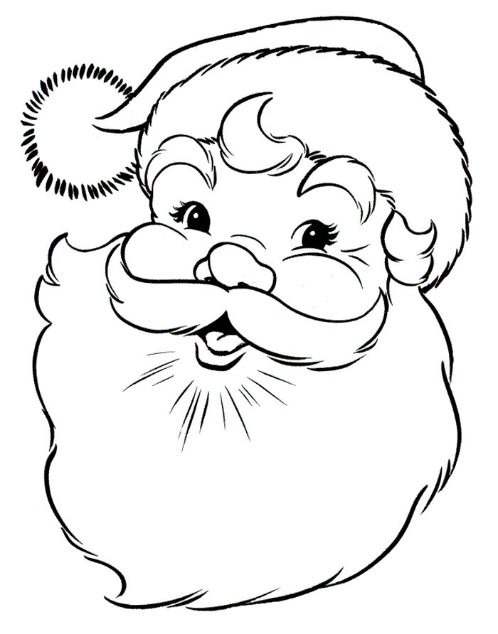 Santa Printable Coloring Pages
 Free Printable Santa Claus Coloring Pages For Kids