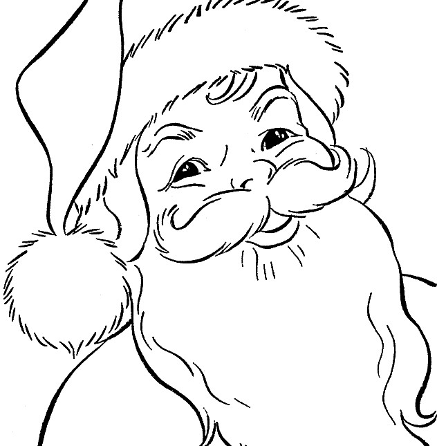 Santa Printable Coloring Pages
 Free Santa Coloring Pages and Printables for Kids