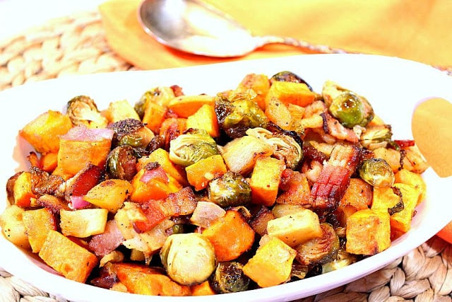 Savory Roasted Sweet Potatoes
 Sweet Savory Roasted Sweet Potatoes Brussels Sprouts with
