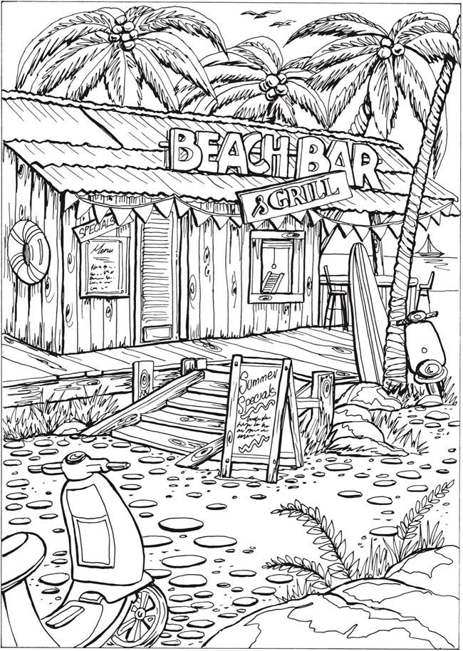 Download Top 23 Scenery Coloring Pages for Adults - Home, Family ...