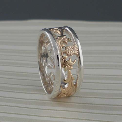 Scottish Wedding Rings
 Scottish Thistle Wedding Ring
