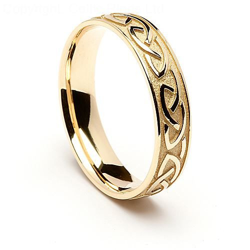 Scottish Wedding Rings
 Embossed Celtic Wedding Ring in 2019