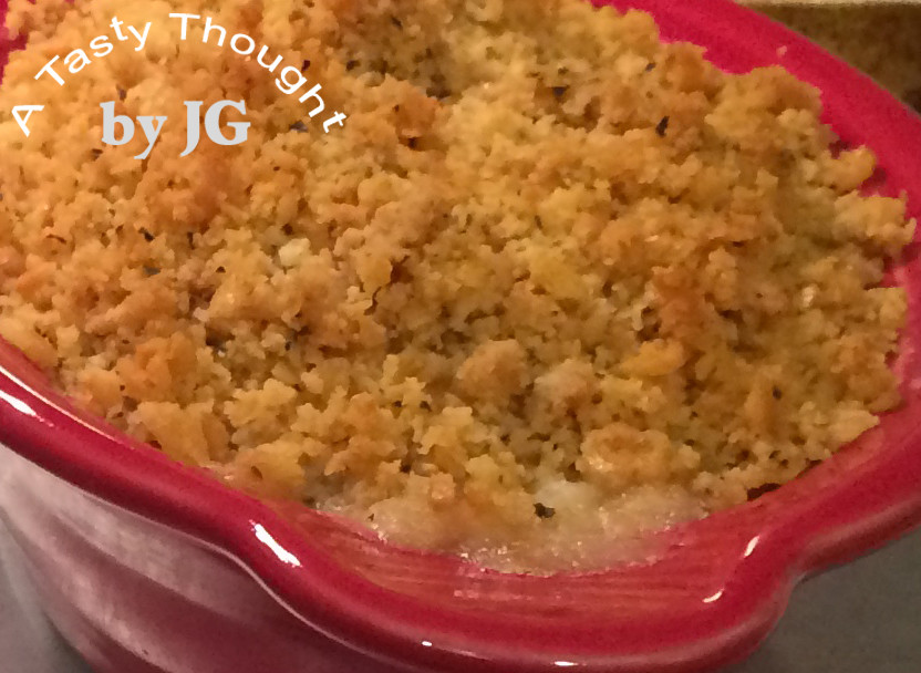 Seafood Casserole With Ritz Crackers
 A Tasty Thought by JG Baked Seafood Casserole