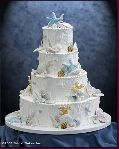 Seashell Wedding Cakes
 Seashell Wedding Cake