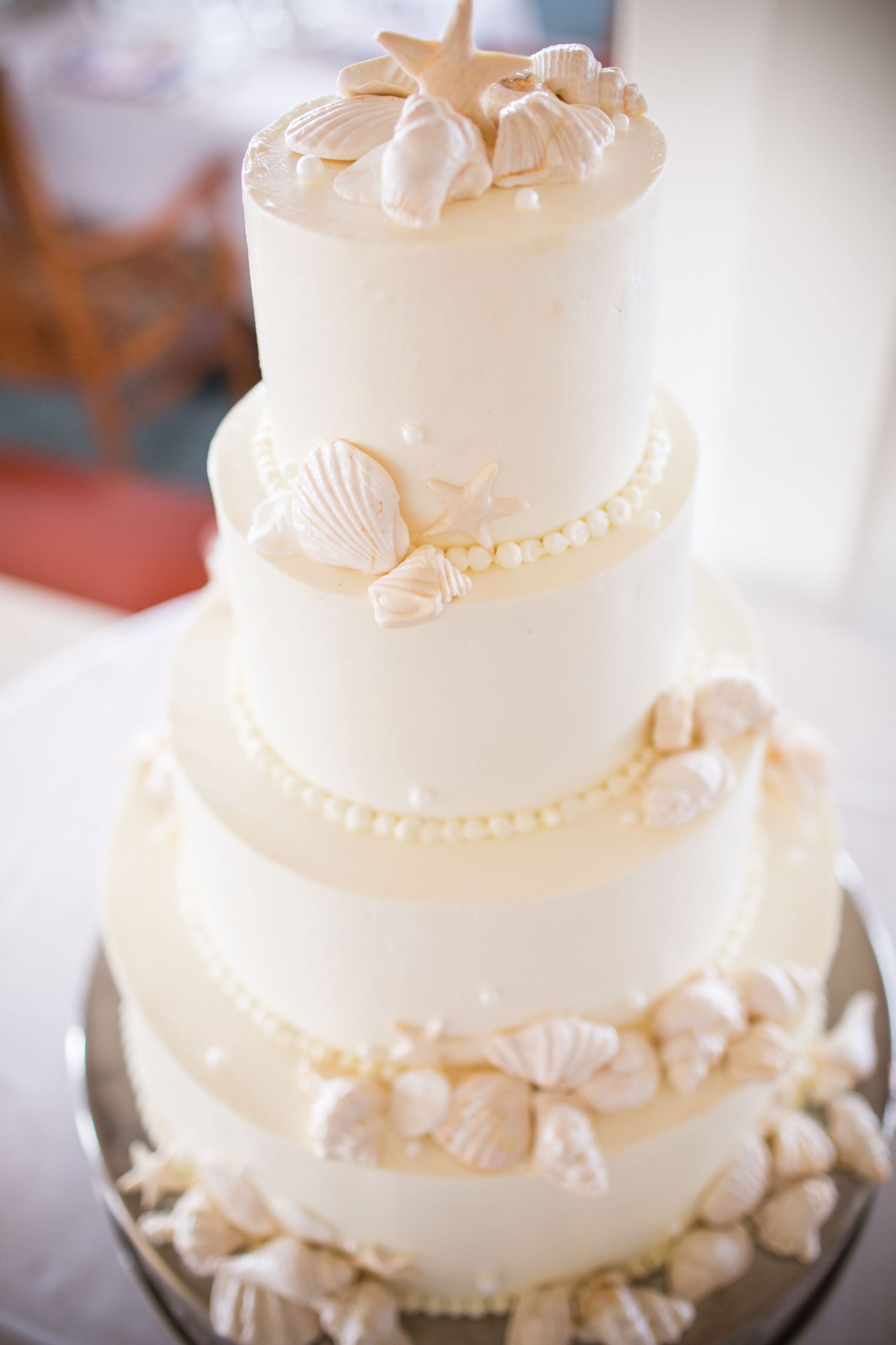 Seashell Wedding Cakes
 Whimsical Seaside Wedding Wedding Cakes