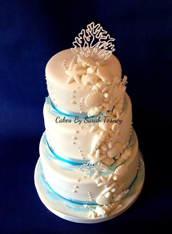 Seashell Wedding Cakes
 Sea Shell Wedding Cakes Are A Perfect Fit For A Beach