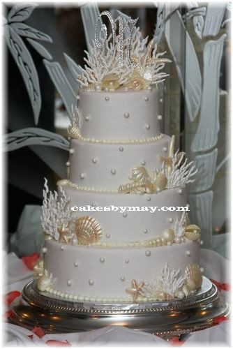 Seashell Wedding Cakes
 SeaShells Wedding Cake