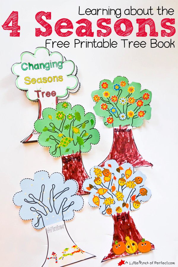 Season Crafts For Preschoolers
 Learning About the 4 Seasons Cute Free Printable Tree Book