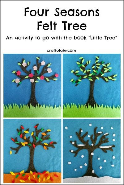 Season Crafts For Preschoolers
 Four Seasons Felt Tree Craftulate