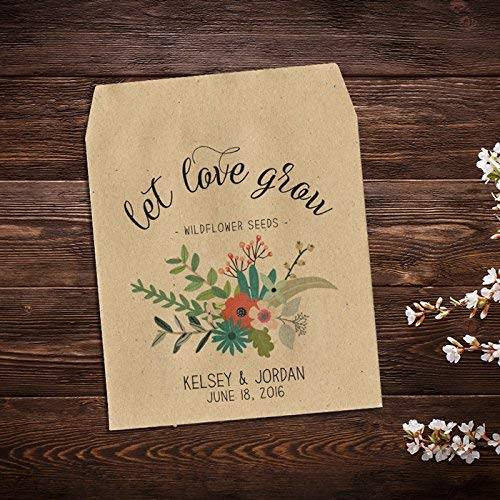 Seed Packet Wedding Favors
 Amazon Custom Seed Packets Wedding Seed Packets
