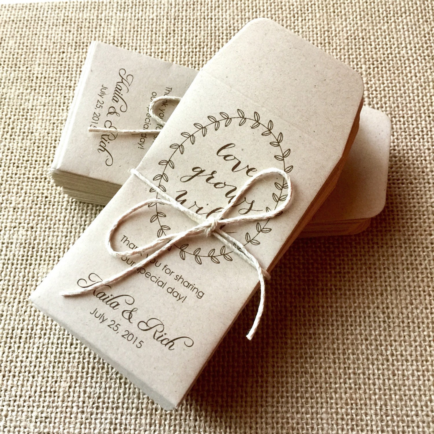 Seed Packet Wedding Favors
 DIY Custom Seed Packet Wedding Favors Custom Envelope