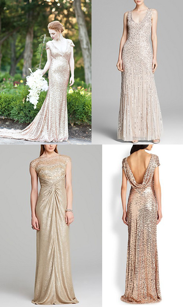 Sequin Wedding Gown
 Check out these gorgeous sequin wedding dresses
