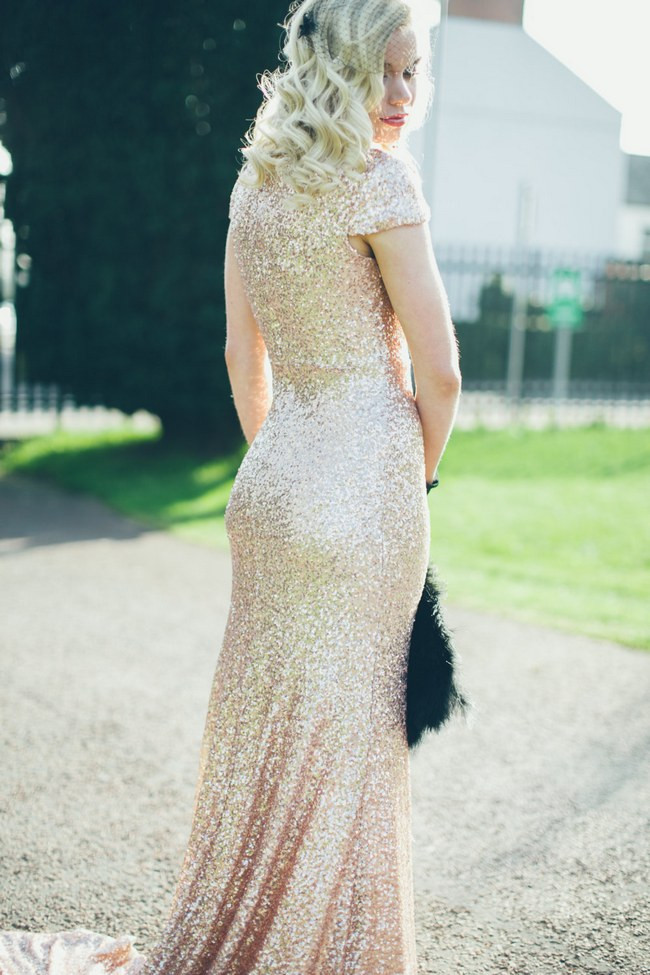 Sequin Wedding Gown
 10 Gorgeous Sequin & Glitter Wedding Gowns