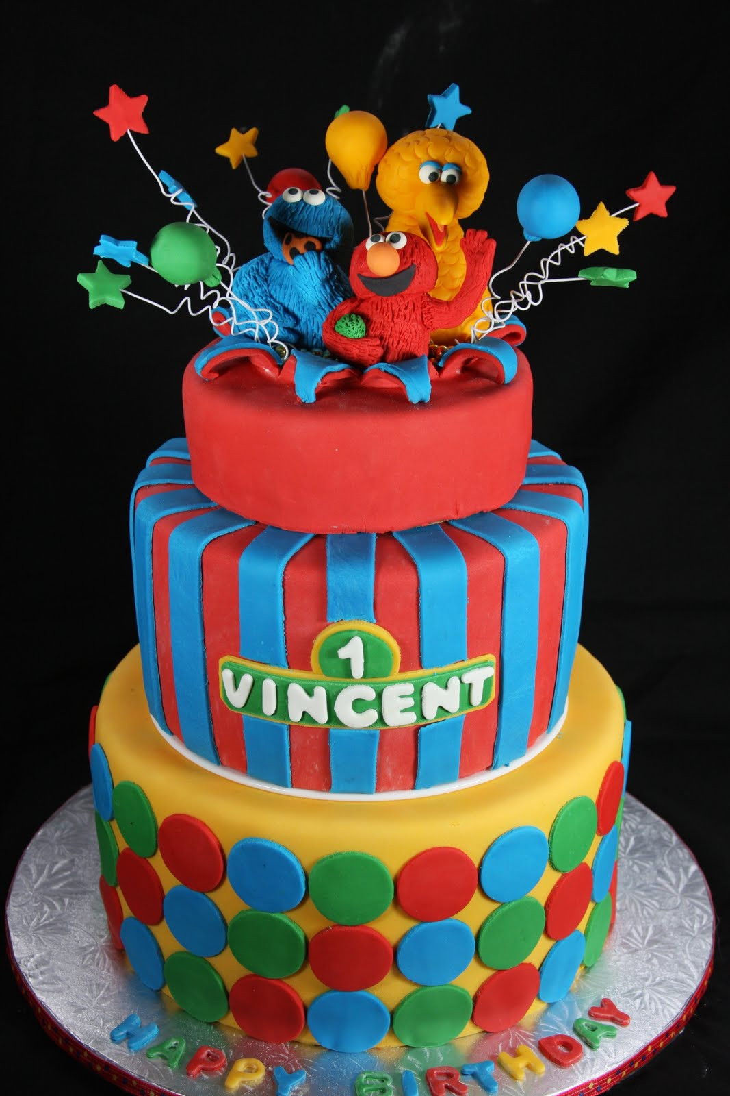 Sesame Street Birthday Cakes
 Cakes n Goo s Sesame Street Themed First Birthday Cake