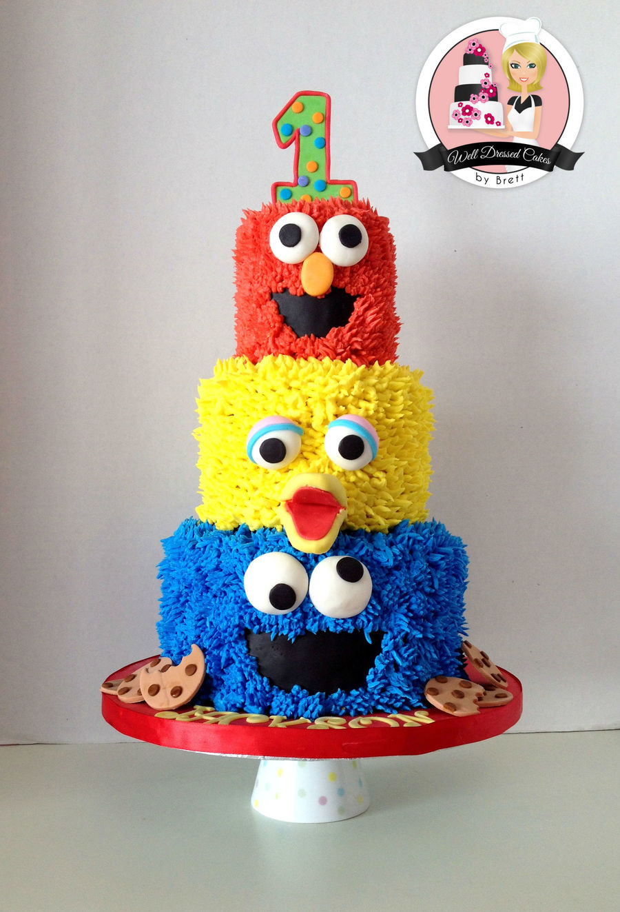 Sesame Street Birthday Cakes
 3 Tier Sesame Street Birthday Cake CakeCentral