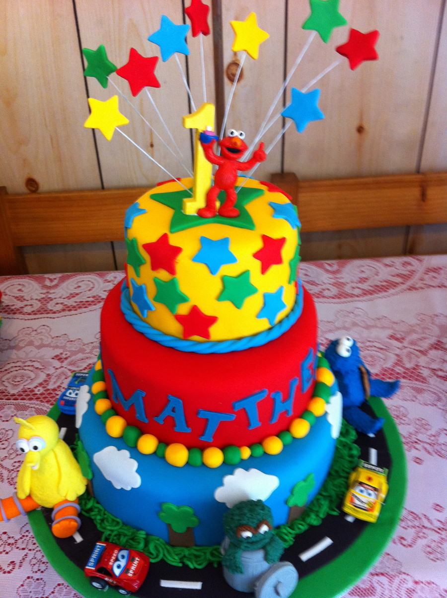 Sesame Street Birthday Cakes
 Sesame Street First Birthday Cake CakeCentral