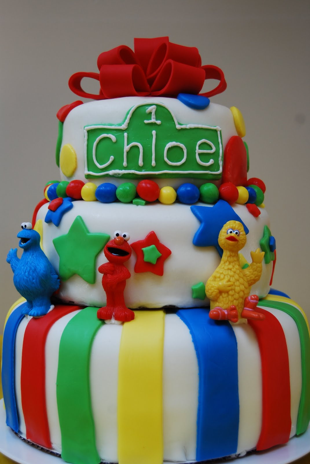 Sesame Street Birthday Cakes
 Mary Cakes Chloe s First Birthday Party