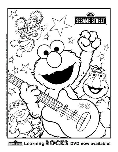 Sesame Street Printable Coloring Pages
 Free Printable Sesame Street Coloring Page