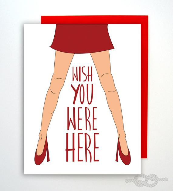 Sexual Birthday Wishes
 Funny Naughty Card Birthday Card I Miss You Card Card