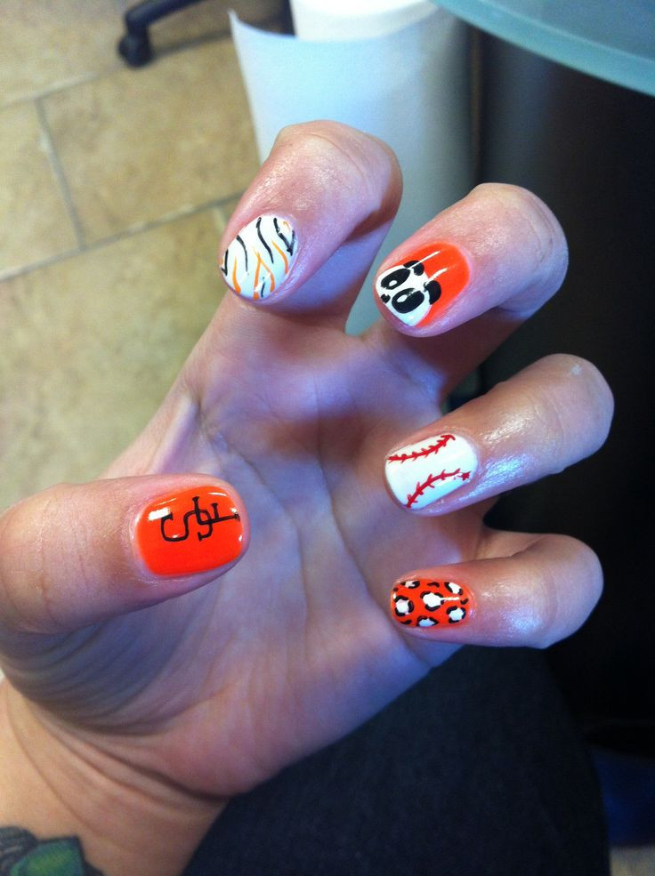 Sf Giants Nail Art
 1000 images about Giants Nails on Pinterest
