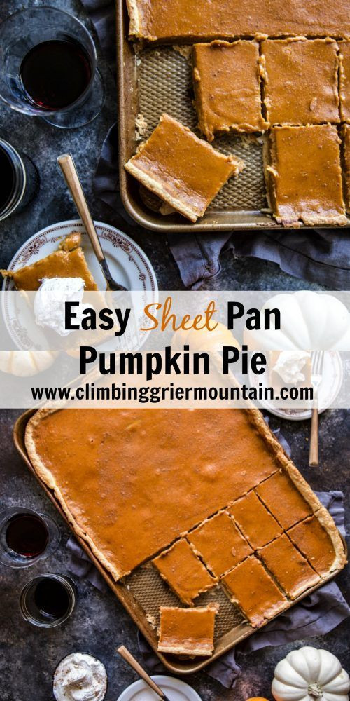 Sheet Pan Pumpkin Pie Recipe
 Easy Sheet Pan Pumpkin Pie Recipe