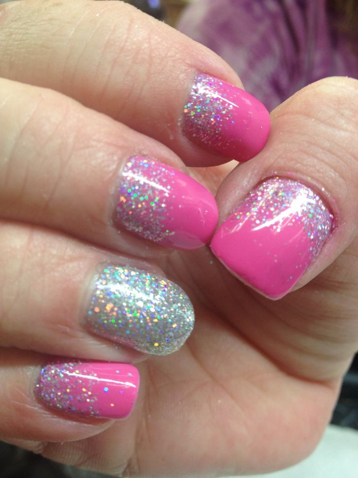 Shellac Glitter Nails
 Best 25 Cute shellac nails ideas on Pinterest