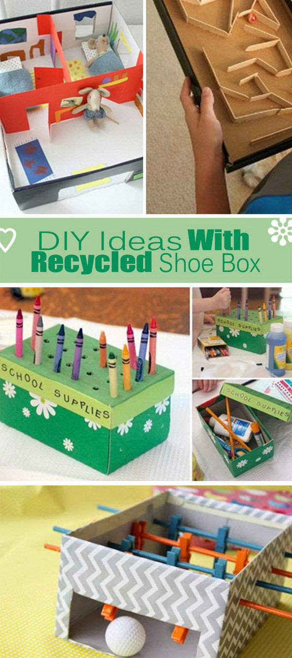 Shoe Box DIY
 DIY Ideas With Recycled Shoe Box Hative