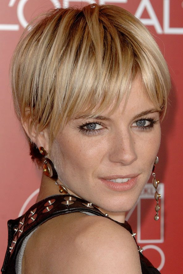 Short And Long Hairstyles
 Very Short Hairstyles for Straight Hair Sienna Miller