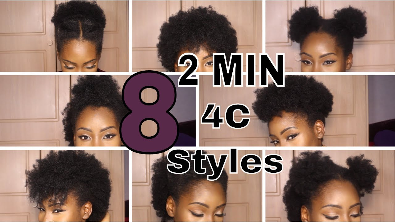 Short Natural Hairstyles 4C
 8 SUPER QUICK HAIRSTYLES ON SHORT 4C HAIR