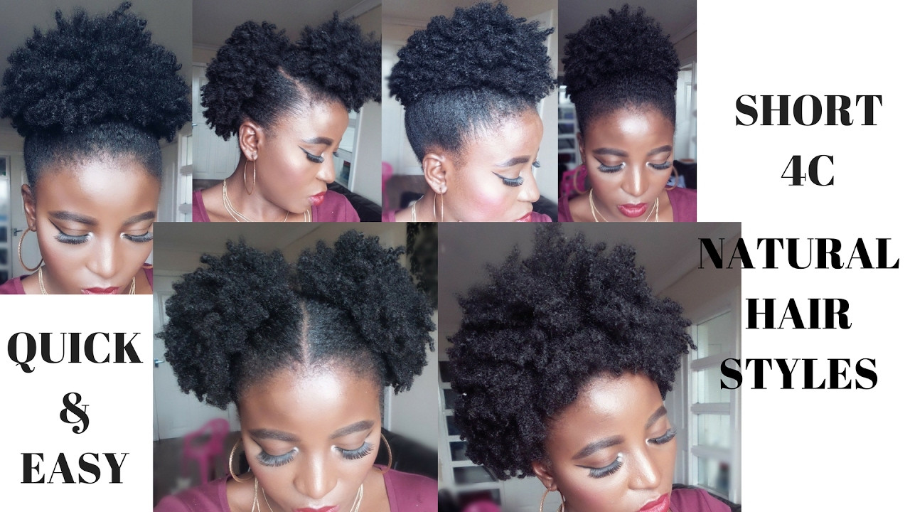 Short Natural Hairstyles 4C
 EASY EVERYDAY STYLES ON MY SHORT 4C NATURAL HAIR