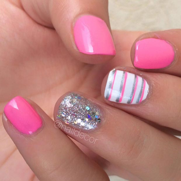 Short Pretty Nails
 20 Easy Nail Designs You Need to Try Latest Nail Art