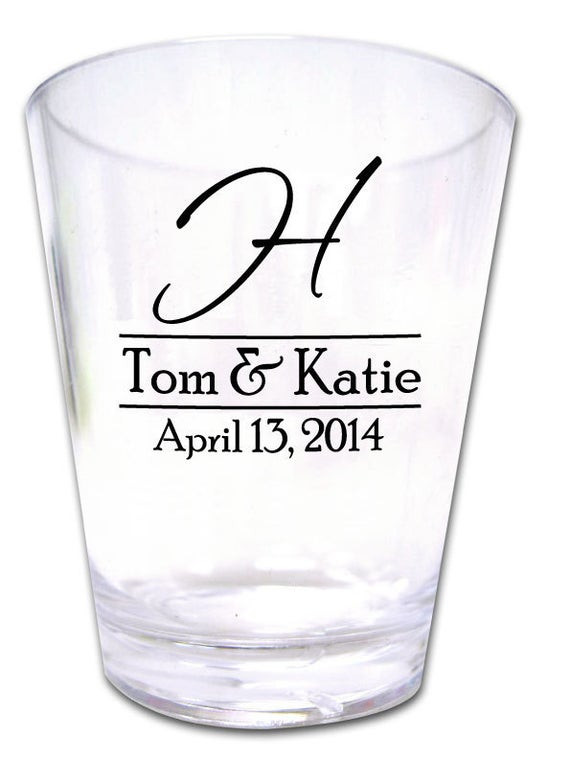 Shot Glass Wedding Favors
 120 Personalized Wedding Favor Shot Glasses NEW by Factory21