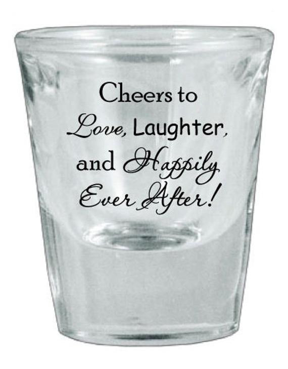 Shot Glass Wedding Favors
 Items similar to 60 Wedding Favor Personalized Glass Shot