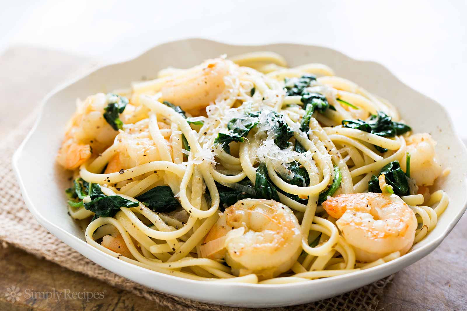 Shrimp Spinach Pasta Recipes
 Shrimp Lemon Spinach Linguine Recipe