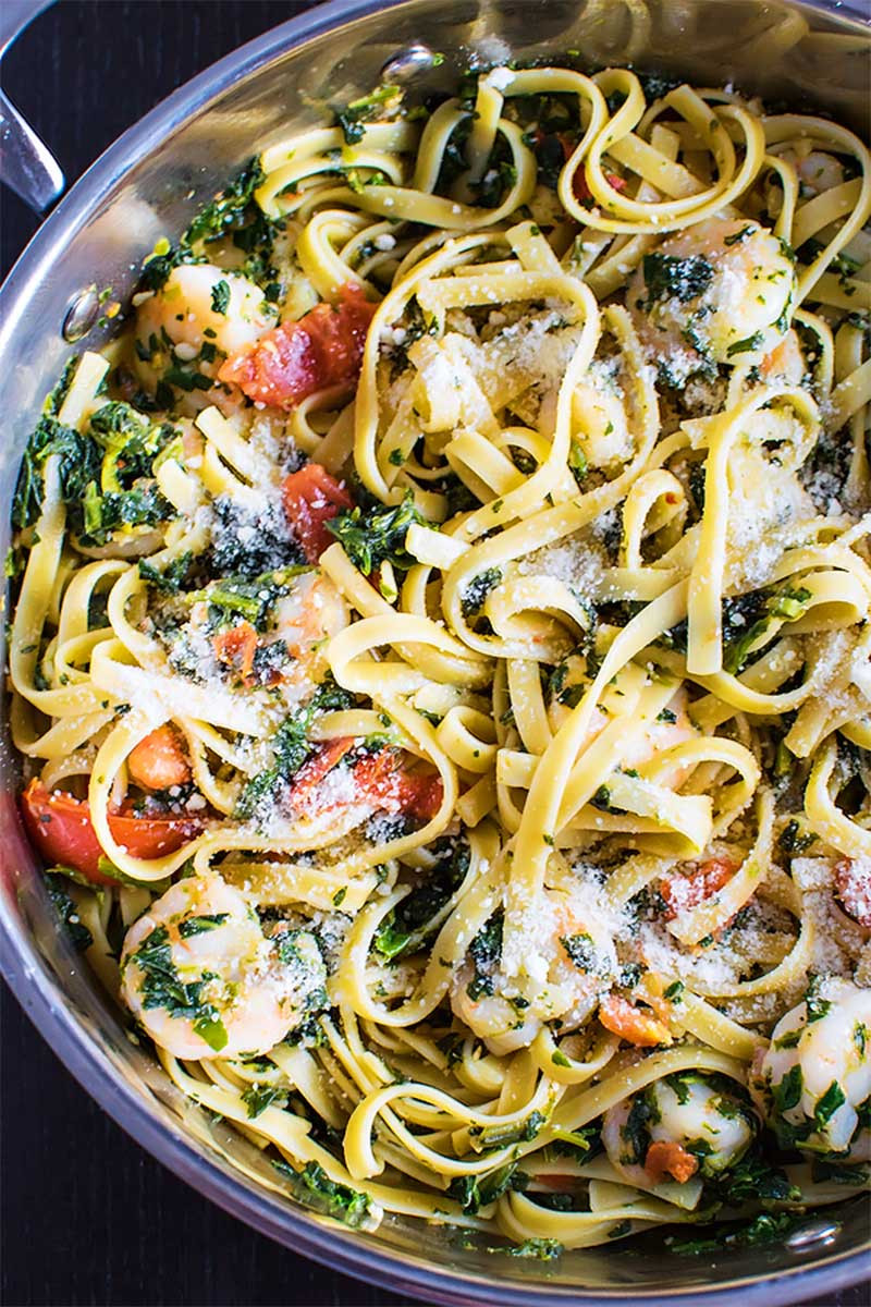 Shrimp Spinach Pasta Recipes
 Shrimp Spinach and Tomato Pasta An Easy Weeknight Dinner