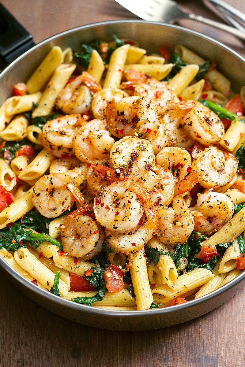 Shrimp Spinach Pasta Recipes
 Shrimp Pasta Recipe with Tomato and Spinach — Eatwell101