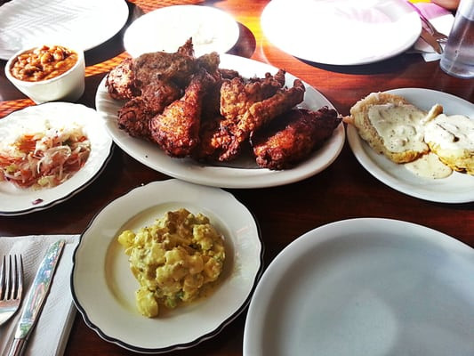 Side Dishes For Fried Chicken
 Whole fried chicken and some side dishes