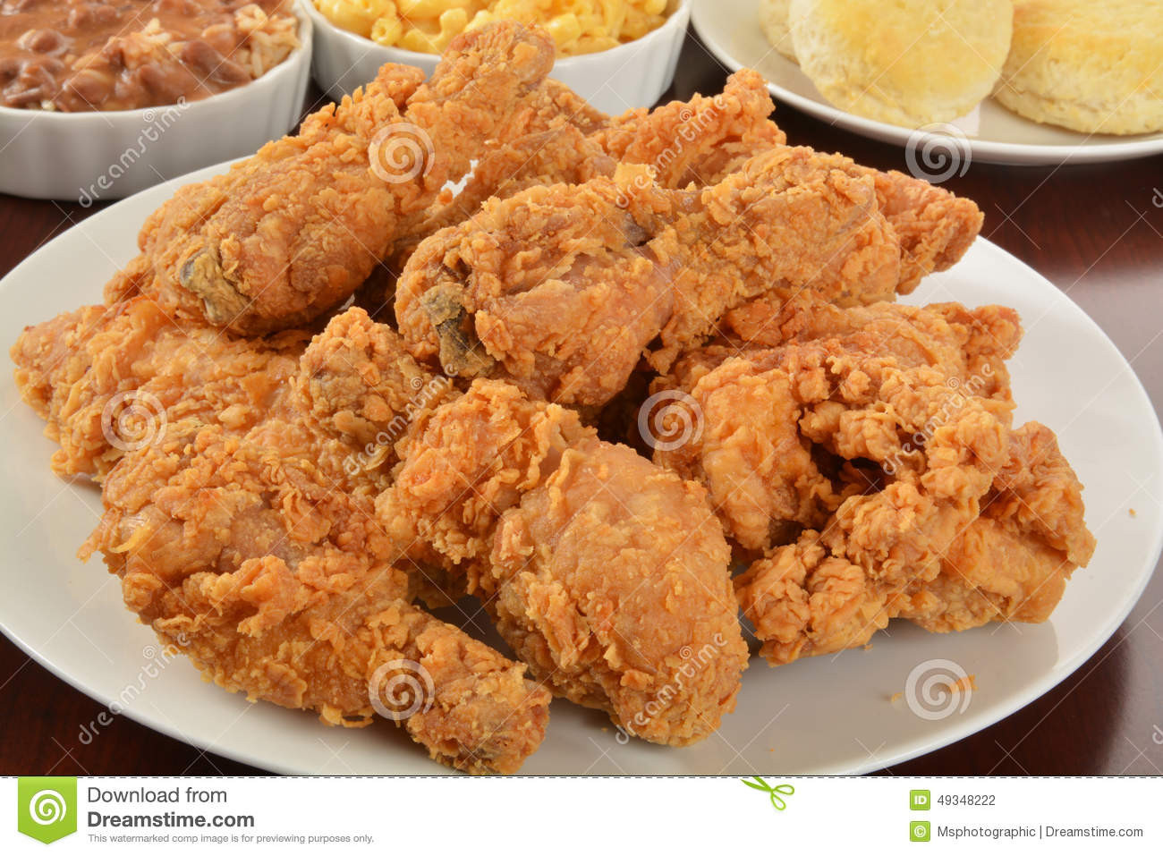 Side Dishes For Fried Chicken
 Fried Chicken Stock Image