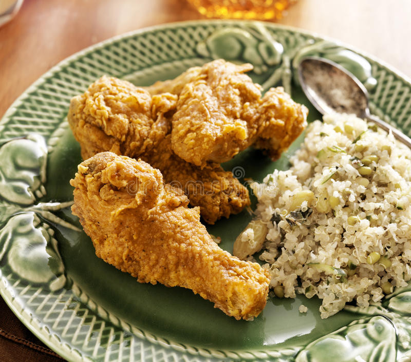 Side Dishes For Fried Chicken
 Home Cooked Fried Chicken Meal Stock Image of