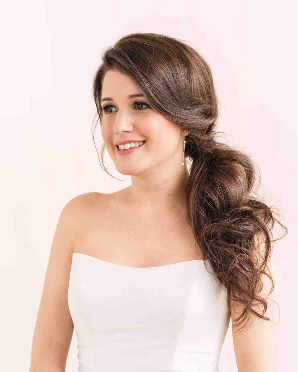 Side Ponytail Hairstyles For Wedding
 We Asked 3 Brides to Be to Try 2 Wedding Day Beauty Ideas