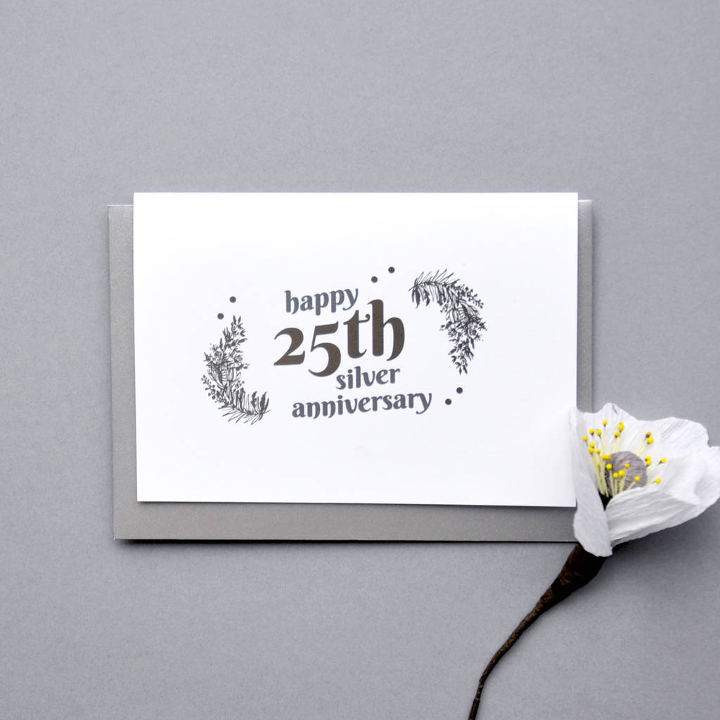 Silver Wedding Gifts
 personalised 25th silver wedding anniversary t by ant