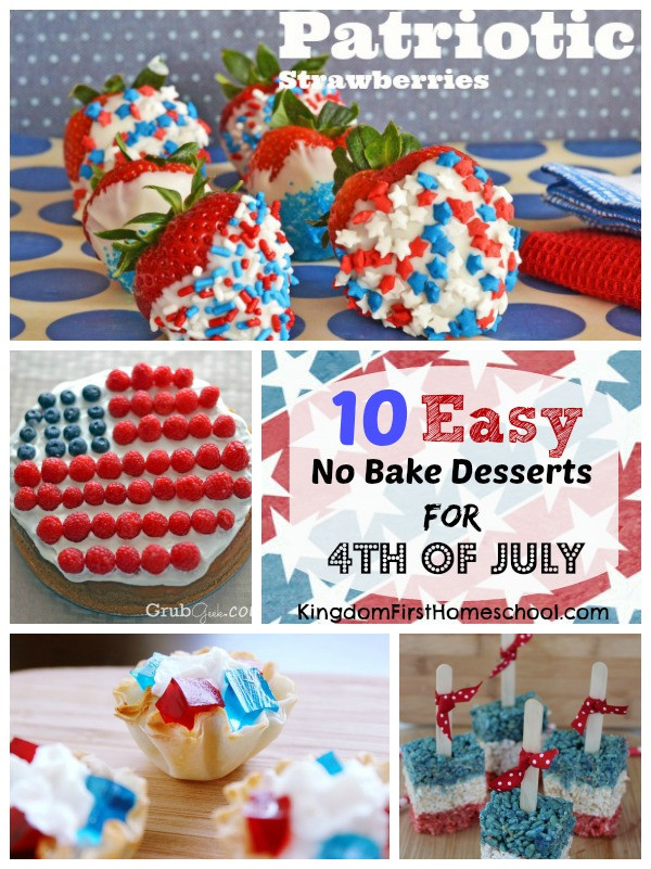Simple 4Th Of July Desserts
 10 Easy No Bake Desserts for 4th of July