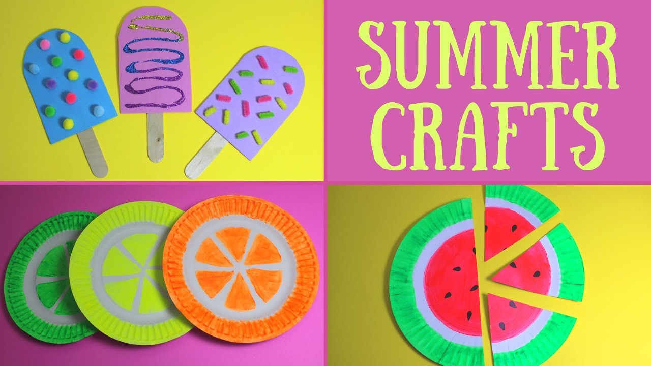 Simple Arts And Crafts For Toddlers
 Easy Summer Crafts for Kids