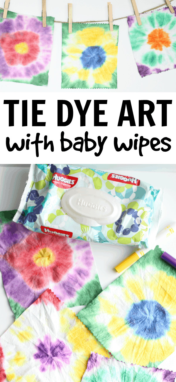 Simple Arts And Crafts For Toddlers
 Easy Tie Dye Art with Baby Wipes I Can Teach My Child